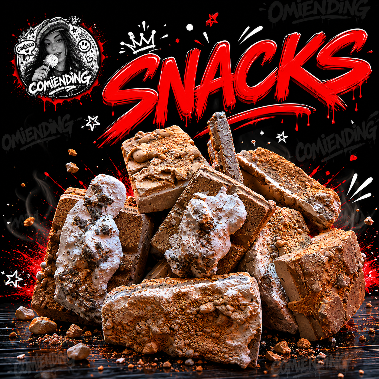 SNACKS (pedacera). 100gr.